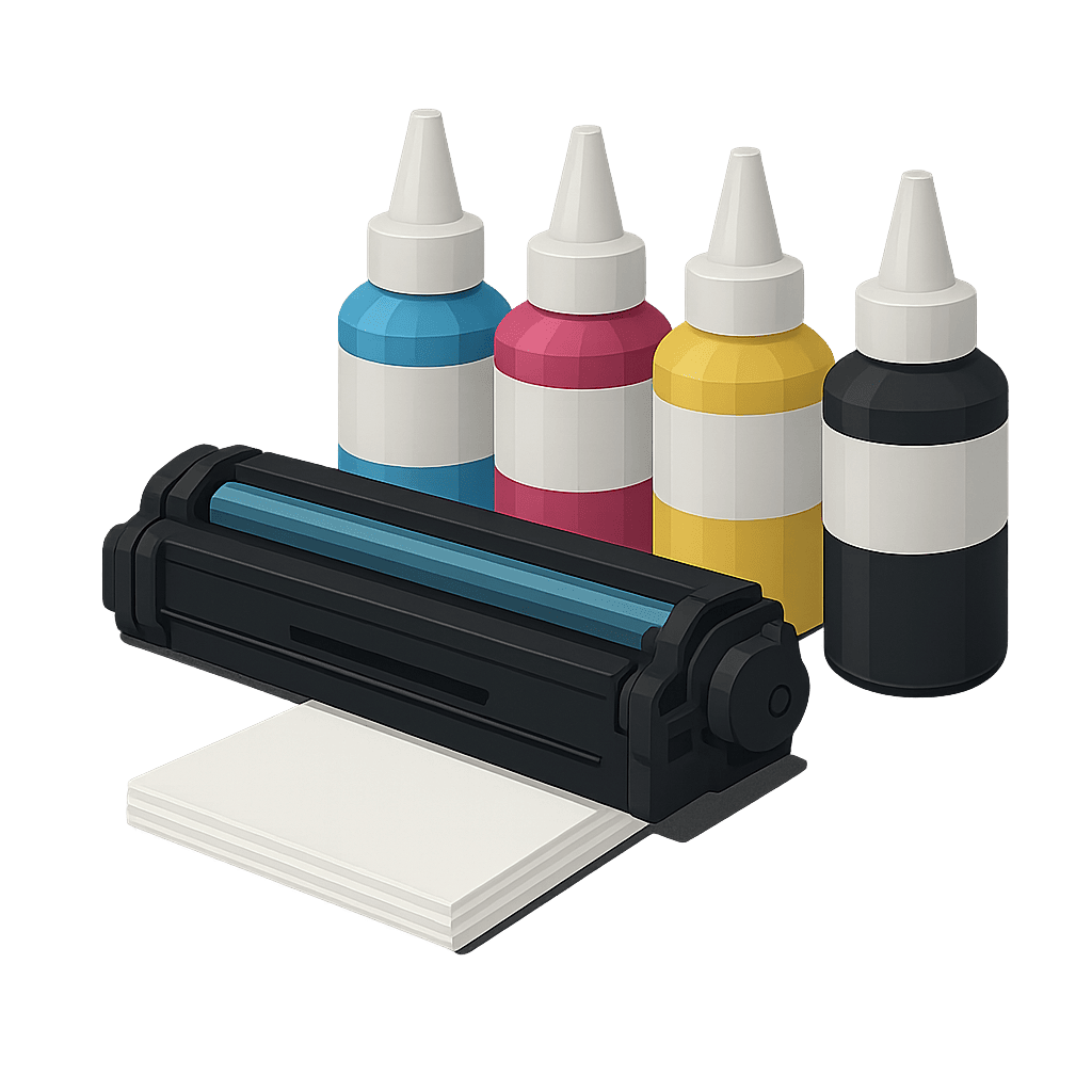 Imagem ilustrativa de Toners e Tintas.